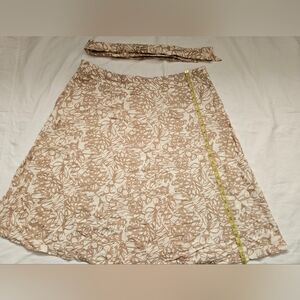Merona 100% linen A line skirt | Size 14